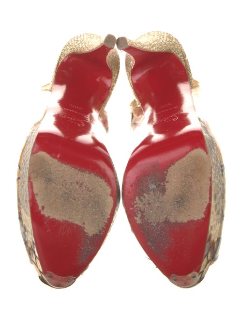 Christian Louboutin PVC Printed Slingback Pumps