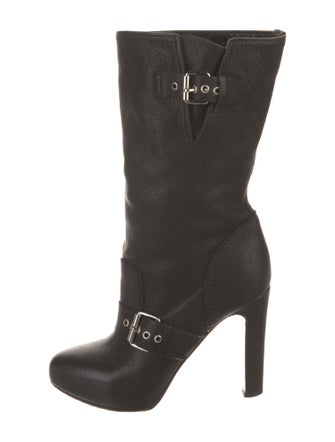 Christian Louboutin Leather Moto Boots