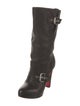 Christian Louboutin Leather Moto Boots