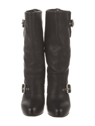 Christian Louboutin Leather Moto Boots