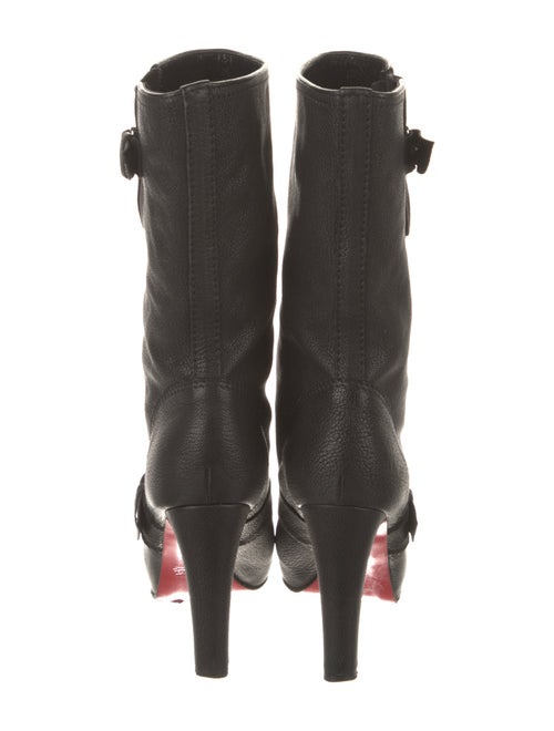 Christian Louboutin Leather Moto Boots