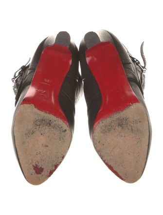 Christian Louboutin Leather Moto Boots