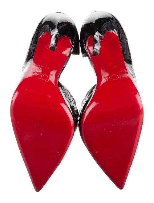 Christian Louboutin Patent Leather Lasercut Accents Pumps