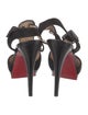 Christian Louboutin Suede T-Strap Pumps