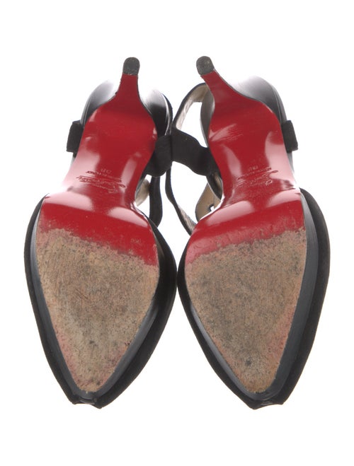 Christian Louboutin Suede T-Strap Pumps