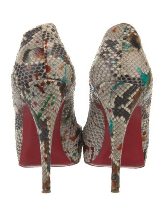 Christian Louboutin Snakeskin Animal Print Pumps