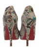 Christian Louboutin Snakeskin Animal Print Pumps