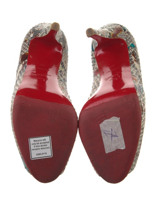 Christian Louboutin Snakeskin Animal Print Pumps