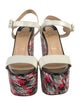Christian Louboutin Leather Printed Sandals