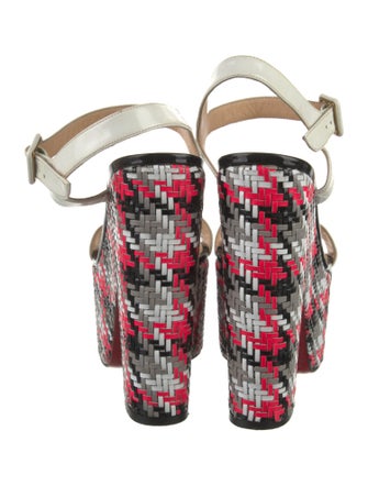 Christian Louboutin Leather Printed Sandals