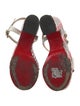Christian Louboutin Leather Printed Sandals