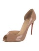 Christian Louboutin Patent Leather D'Orsay Pumps