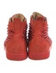 Christian Louboutin Spike Accents Suede Sneakers