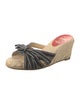 Christian Louboutin Canvas Bow Accents Espadrilles