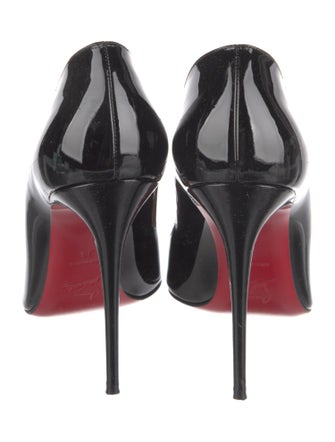 Christian Louboutin Patent Leather Scalloped Accent Pumps