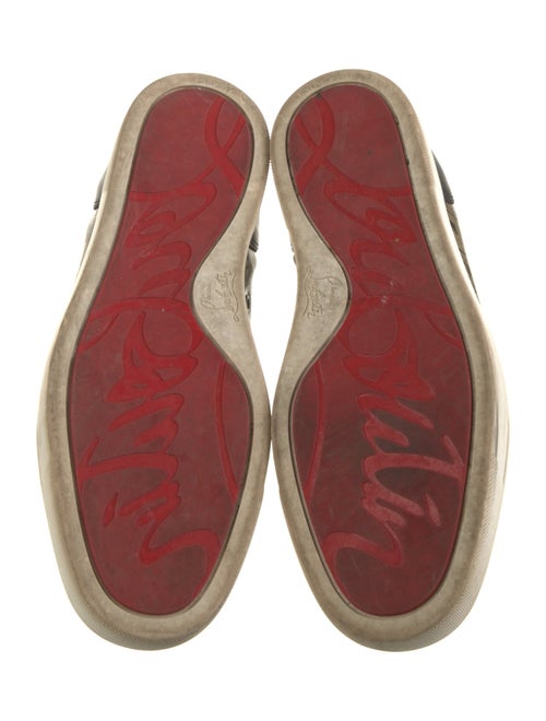 Christian Louboutin Leather Printed Sneakers