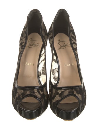 Christian Louboutin Lace Lace Pattern Pumps