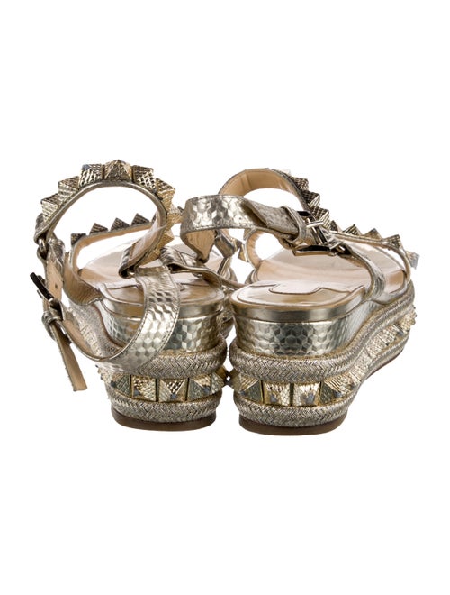 Christian Louboutin Spike Accents Leather Espadrilles