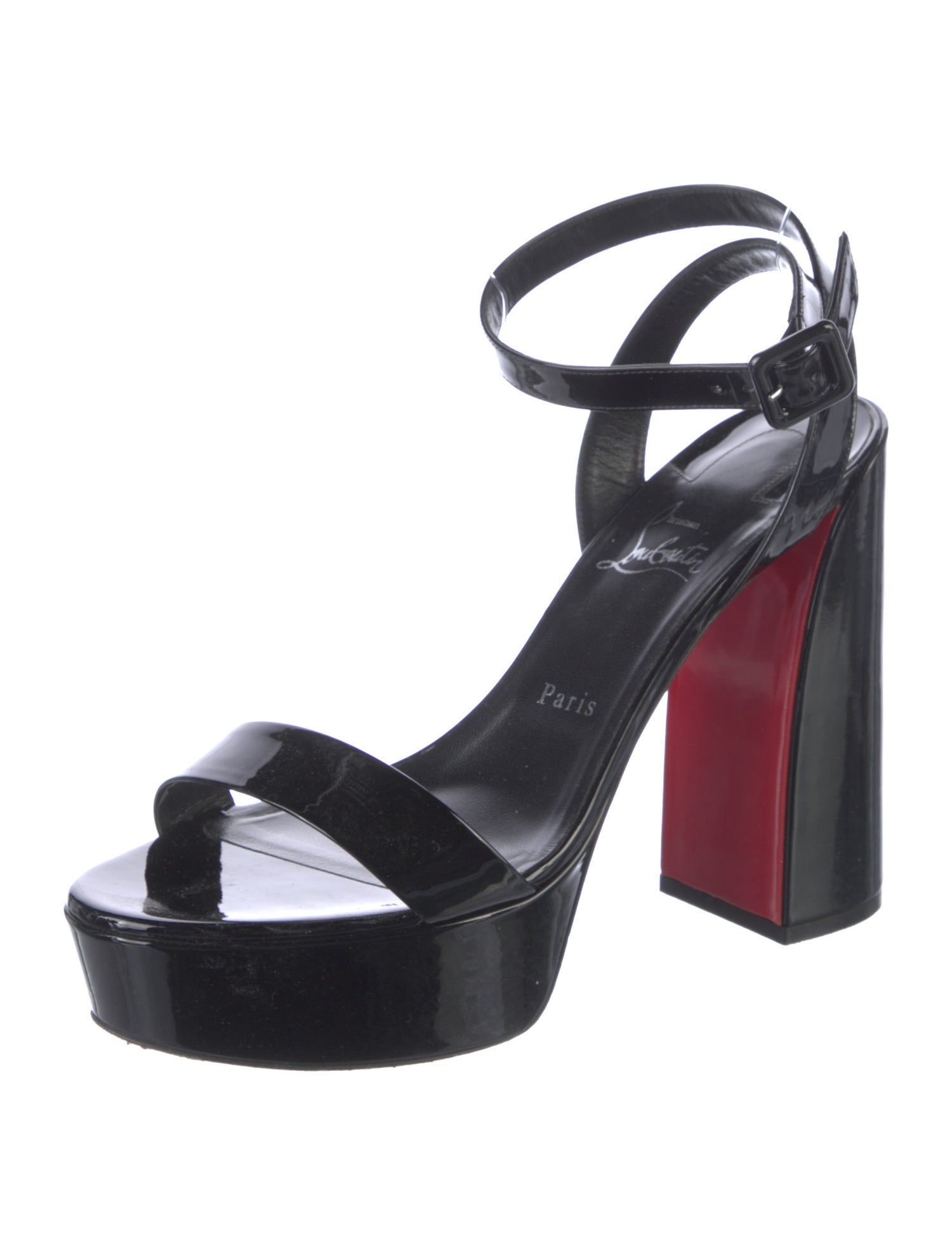 Christian Louboutin Patent Leather Sandals w/ Tags