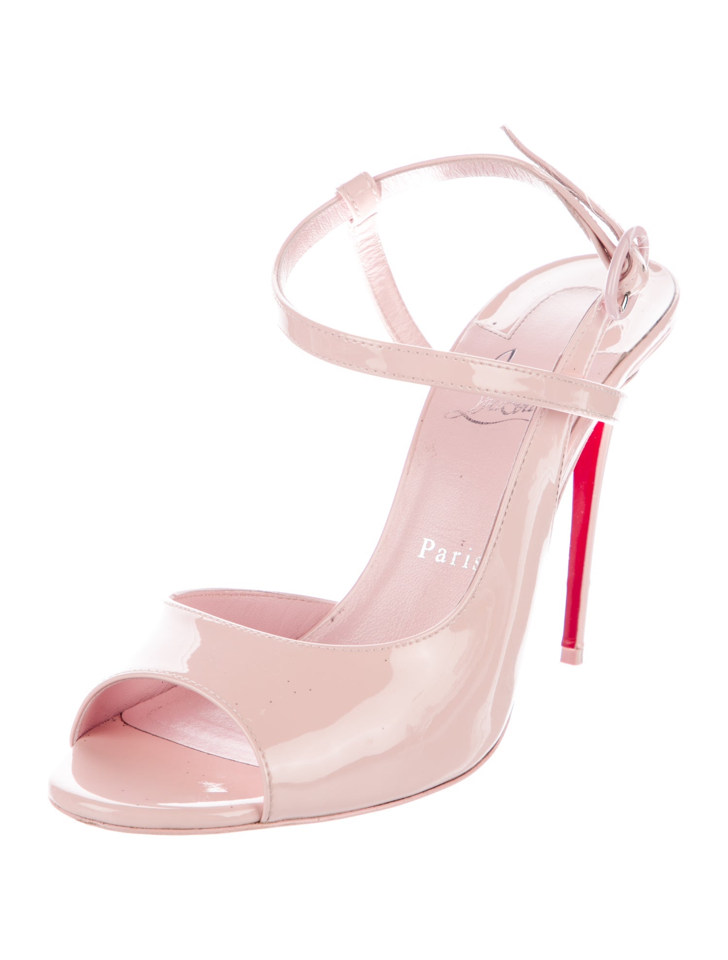 Christian Louboutin Patent Leather Sandals w/ Tags