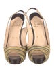 Christian Louboutin Striped Slingback Pumps