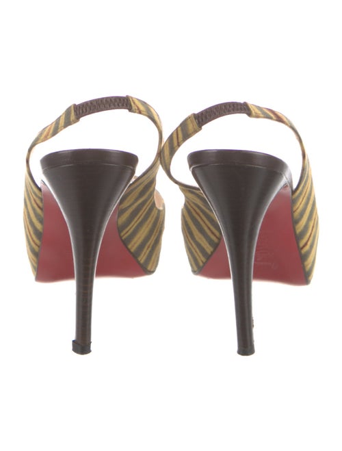 Christian Louboutin Striped Slingback Pumps