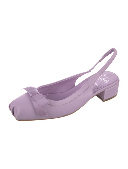 Christian Louboutin Leather Slingback Flats
