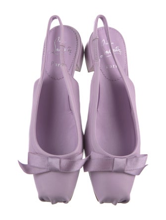 Christian Louboutin Leather Slingback Flats