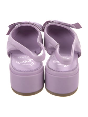 Christian Louboutin Leather Slingback Flats