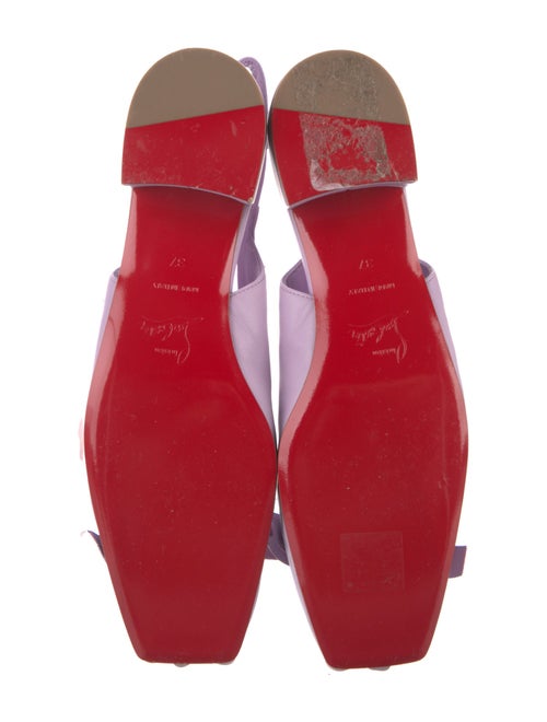 Christian Louboutin Leather Slingback Flats