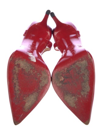 Christian Louboutin Patent Leather T-Strap Pumps