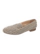 Christian Louboutin Spike Accents Suede Loafers