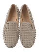 Christian Louboutin Spike Accents Suede Loafers