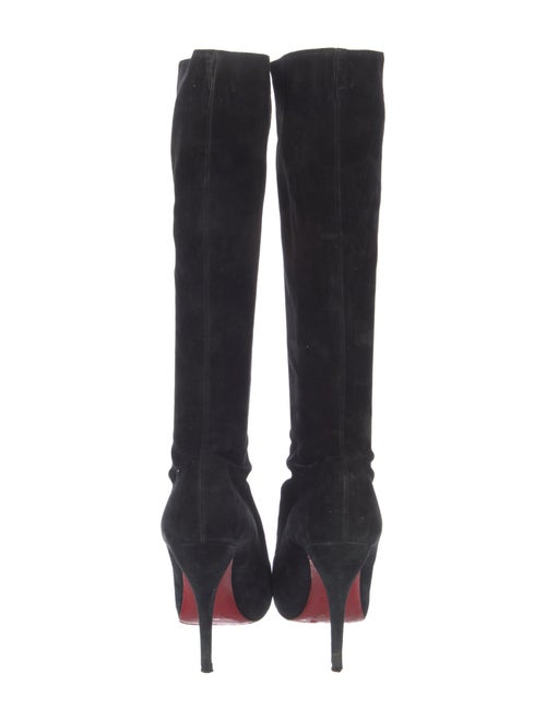 Christian Louboutin Suede Lace-Up Boots
