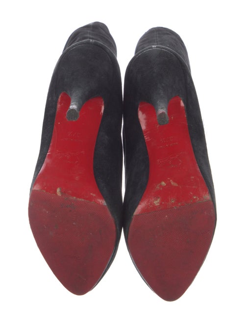Christian Louboutin Suede Lace-Up Boots