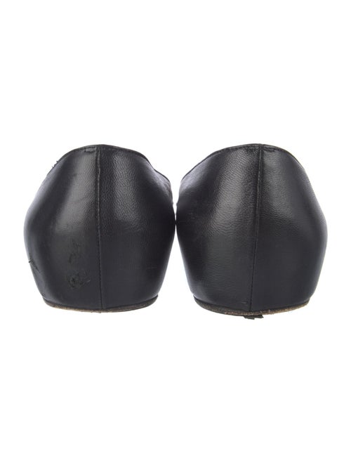 Christian Louboutin Leather Studded Accents Flats