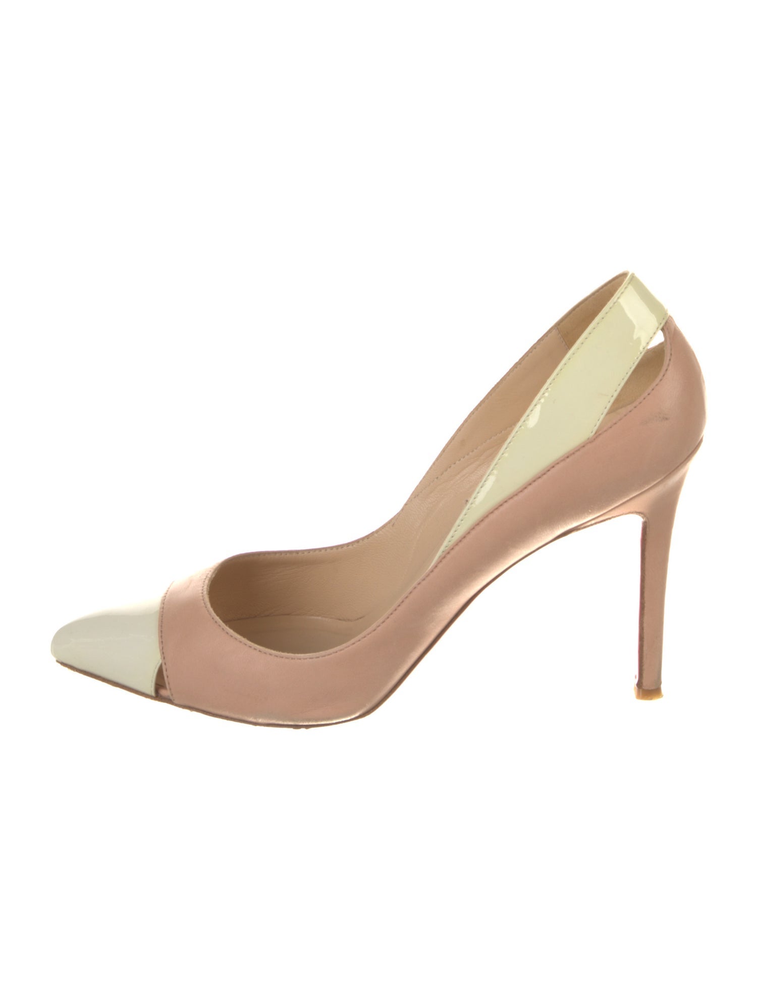 Christian Louboutin Leather Cutout Accent Pumps