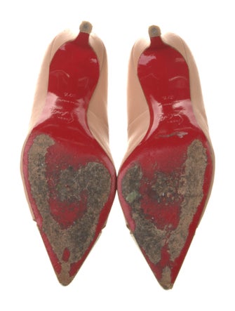 Christian Louboutin Leather Cutout Accent Pumps