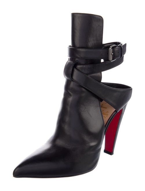 Christian Louboutin Spike Accents Leather Boots