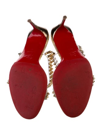 Christian Louboutin Spike Accents PVC Slides