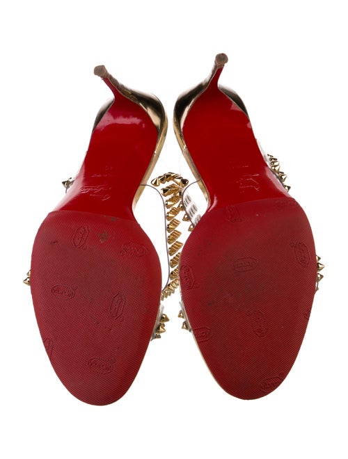 Christian Louboutin Spike Accents PVC Slides