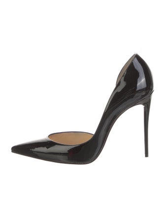 Christian Louboutin Iriza 100 Patent Leather D'Orsay Pumps