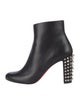 Christian Louboutin Spike Accents Leather Boots