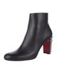 Christian Louboutin Spike Accents Leather Boots