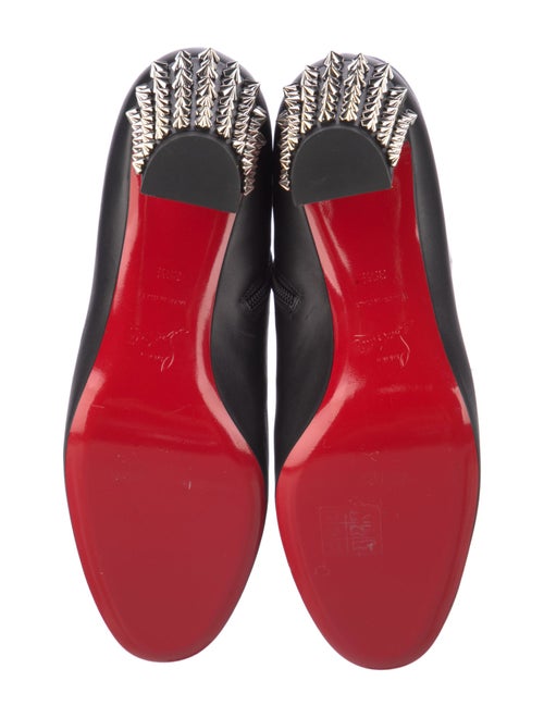 Christian Louboutin Spike Accents Leather Boots