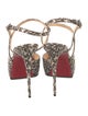 Christian Louboutin Snakeskin Animal Print Sandals