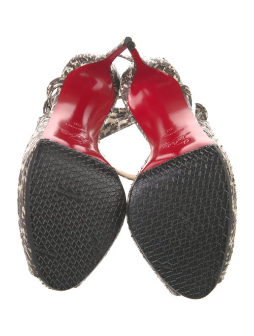 Christian Louboutin Snakeskin Animal Print Sandals