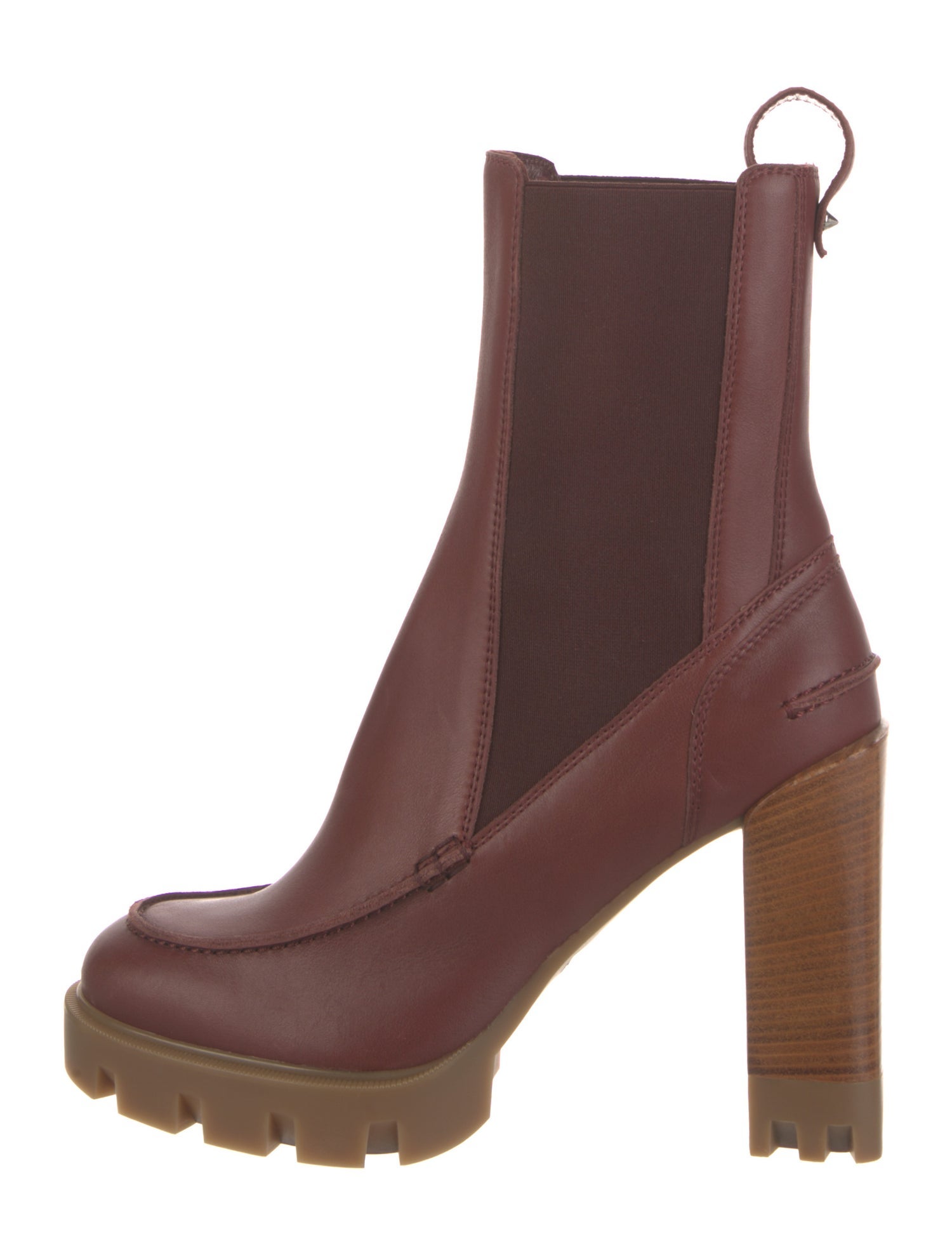 Christian Louboutin Spike Accents Leather Chelsea Boots