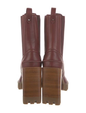 Christian Louboutin Spike Accents Leather Chelsea Boots