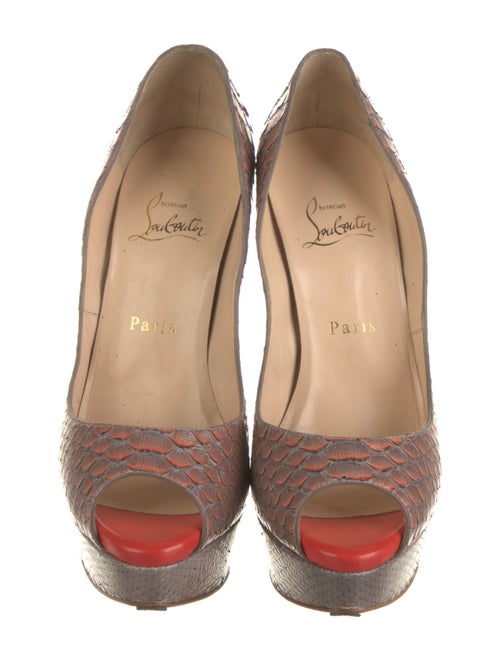 Christian Louboutin Snakeskin Animal Print Pumps